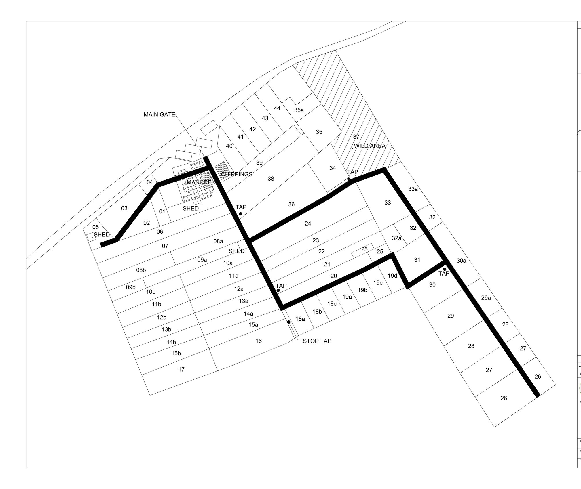 Image of Dean Row Allotments Plot Layout